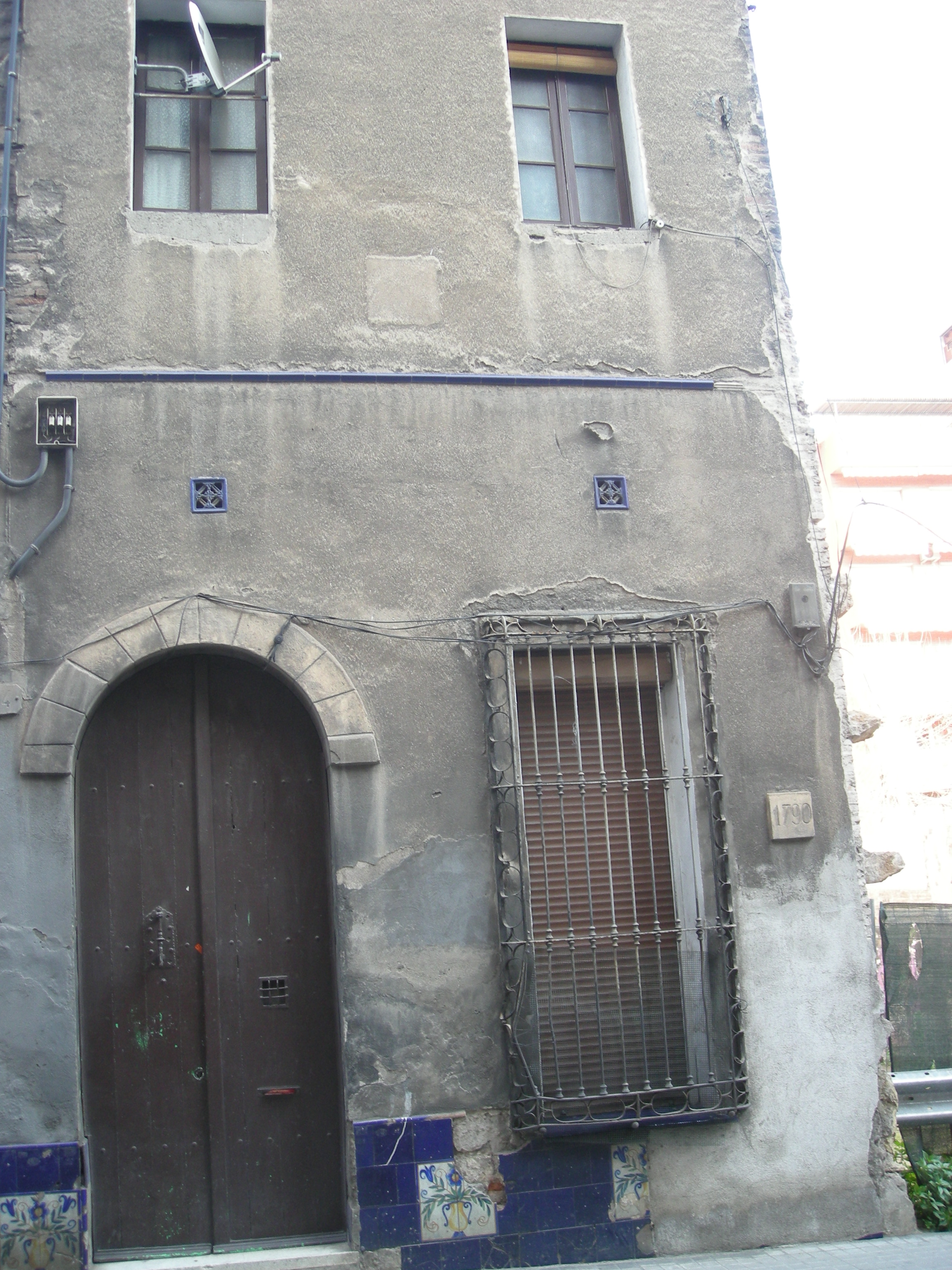 Finca de l'Av.Vallcarca, 51 - façana posterior del c.Simon Bolivar